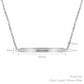 Custom Double Layer Scalable Bar Pendant - Personalized Name Engraved Necklace with Secret Message - For Couples and Loved Ones