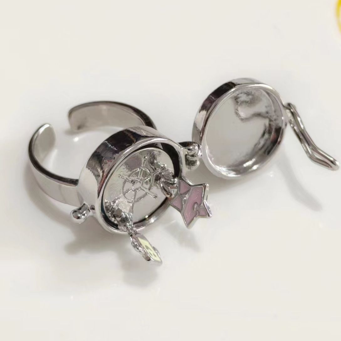 Custom SpongeBob and Patrick Spin Ring - Adjustable Fun Cartoon Ring with Personalized Photo Engraved - Best Friend Gift
