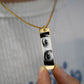 Custom Photo and Name Jewelry - Personalized Laser Engraved Eye Photo Necklace or Bracelet - Stainless Steel Memorial Gift - Minimalist Keepsake for Loved Ones
