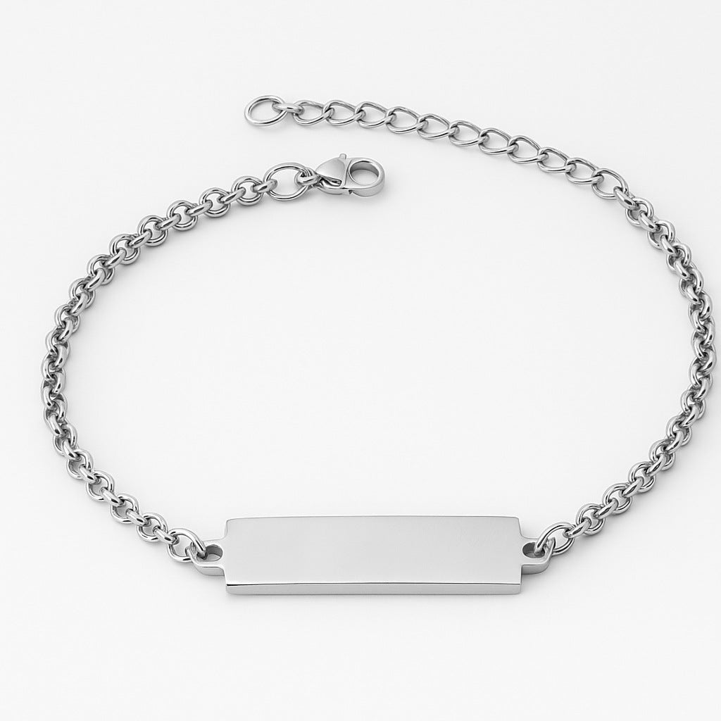 Custom Photo and Name Jewelry - Personalized Laser Engraved Eye Photo Necklace or Bracelet - Stainless Steel Memorial Gift - Minimalist Keepsake for Loved Ones