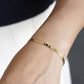 Custom Engraved Snake Chain Bracelet - Personalized 18K Gold Plated Stainless Steel Minimalist Chain Bracelet - Dainty Adjustable Jewelry Gift
