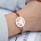 Custom Birth Flower and Birthstone Bracelet with Zircon Stones - Personalized Engraved Stainless Steel Disc - Adjustable Wax Cord Boho Jewelry (Up to 6 Flowers)