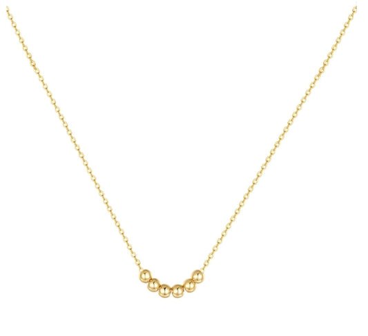Anti Anxiety Six Sliding Bead Necklace