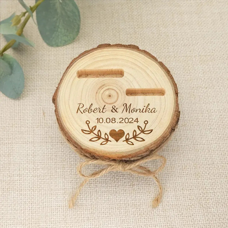 Personalized Wooden Ring Holder