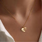 Pet Paw Print Heart Hollow Engraved Name Necklace