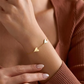 Custom Engraved Heart Charm Bracelet and Necklace - Personalized Minimalist Jewelry - 18K Gold Plated Stainless Steel - Adjustable Dainty Chain - Gift for Her