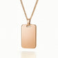 Hand-Engraved Custom Pendant Necklace - Personalized Handwriting or Design - 18K Gold Plated Stainless Steel Chain