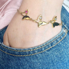 Personalized Butterfly Bracelet - Custom Birthstone and Name Engraved Wing