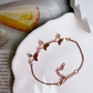 Personalized Butterfly Bracelet - Custom Birthstone and Name Engraved Wing