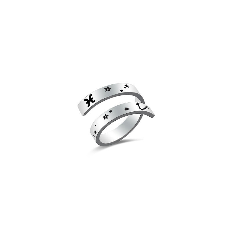 Twelve Zodiac Signs Ring