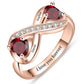 Personlized birthstone ring