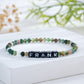 Customized letter natural stone bracelet