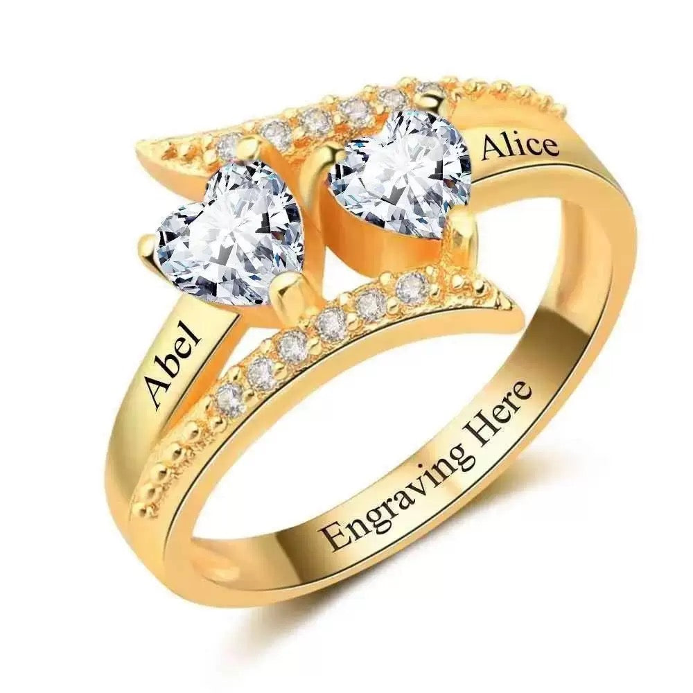 Women's Sterling Silver Personalized Name Ring