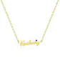 Customized Name Necklace with Birthstone