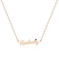 Customized Name Necklace with Birthstone
