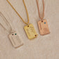 Customized Name Pendant Necklace with Birthstone Birthflower