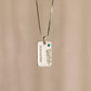 Customized Name Pendant Necklace with Birthstone Birthflower