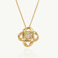 Four-leaf clover pendant necklace