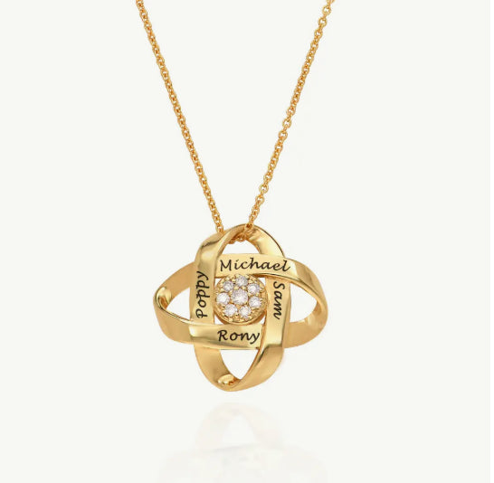 Four-leaf clover pendant necklace