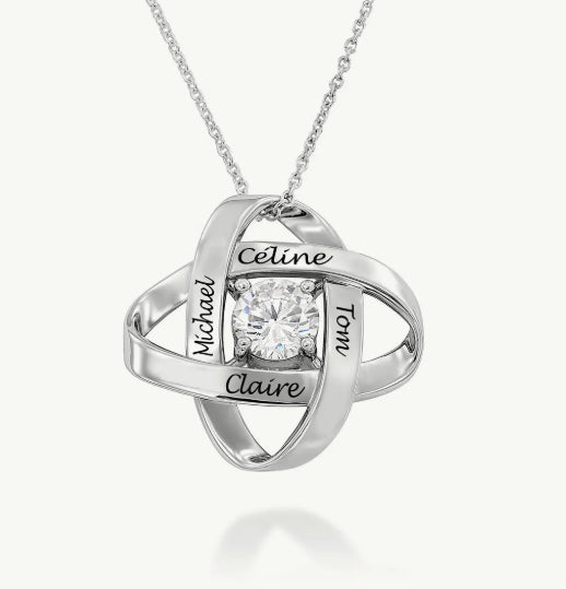 Four-leaf clover pendant necklace