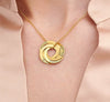 Personalized Name Ring Necklace