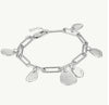 Stainless Steel Round Plate Clip Bracelet