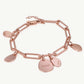 Stainless Steel Round Plate Clip Bracelet
