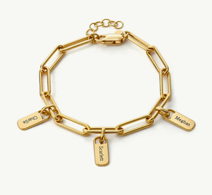 stainless steel curb chain bracelet