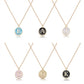 Candy color 26 letters necklace pendant
