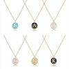 Candy color 26 letters necklace pendant