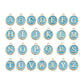 Candy color 26 letters necklace pendant