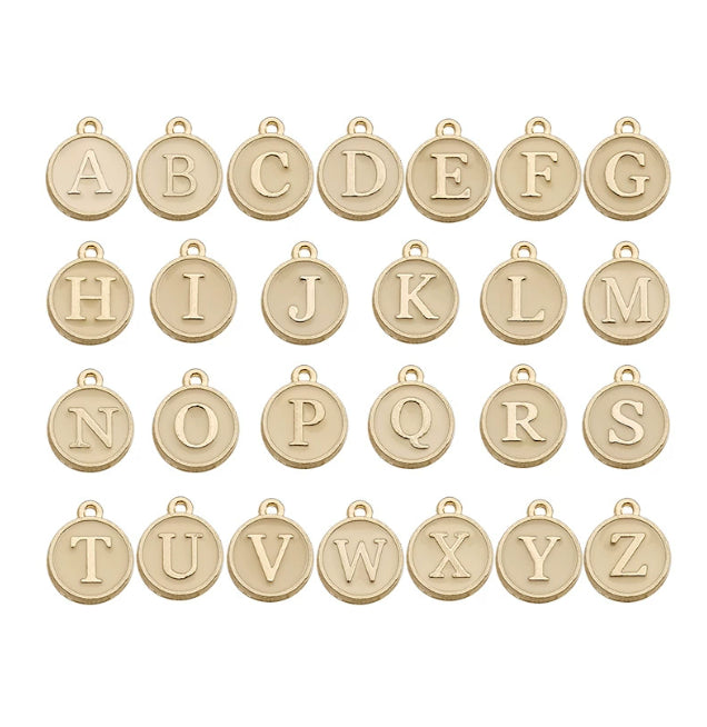 Candy color 26 letters necklace pendant