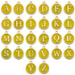 Candy color 26 letters necklace pendant