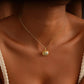 Personalized Birthstone Filled Pumpkin Necklace, 3D Spooky Pumpkin Necklace