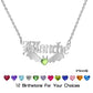Personalized Name Halloween Necklace - 18K Gold Plated Pendant