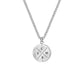 Custom Engraved Compass Necklace With Zircon