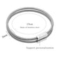 Personalized Stainless Steel Spring Rectangle Nameplate Bracelet