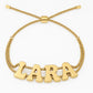Custom Letters Stainless Steel Bracelet with 18K Gold Plated