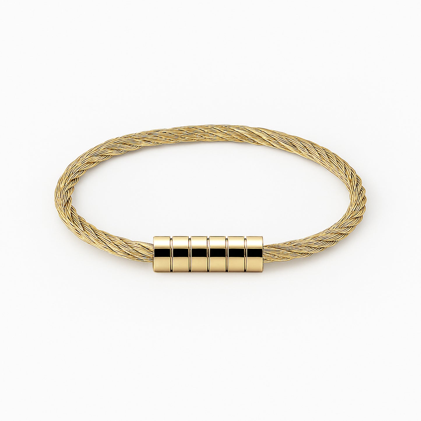 Personalized Stainless Steel Wire Rope Bracelet - Custom Engraved Bead