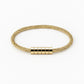 Personalized Stainless Steel Wire Rope Bracelet - Custom Engraved Bead