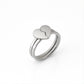 Personalized Heart Ring Set - Custom Engraved Couple Ring