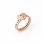 Personalized Heart Ring Set - Custom Engraved Couple Ring