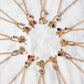 Queen Crystal Birthstone Charm Necklace
