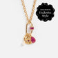 Queen Crystal Birthstone Charm Necklace