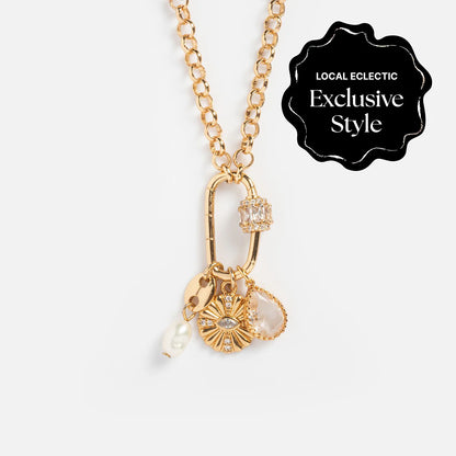 Queen Crystal Birthstone Charm Necklace