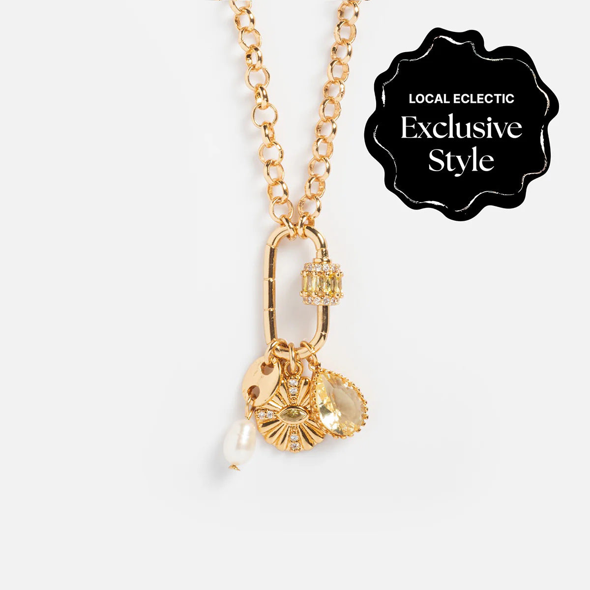 Queen Crystal Birthstone Charm Necklace
