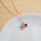 Pet Paw Print Heart Hollow Engraved Name Necklace