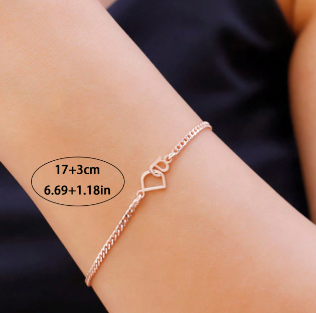 Alphabet link bracelet