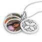 Personalized Photo Locket Necklace with Cubic Zirconia