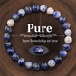 Natural Crystal and Agate Bracelet